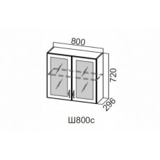 Ш800с/720 Шкаф навесной 800/720 (со стеклом)