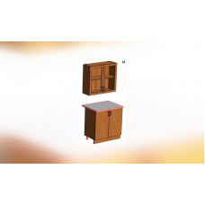 Секция шкаф + стол (0,8 м) ЛДСП